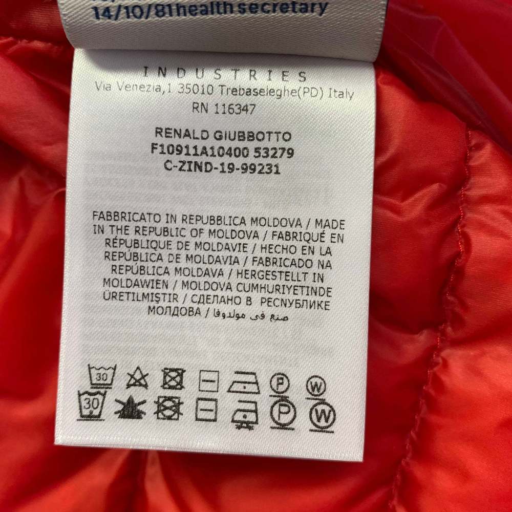 MONCLER Renald Red White Blue Quilted Nylon Jacket - Picture 12 of 16